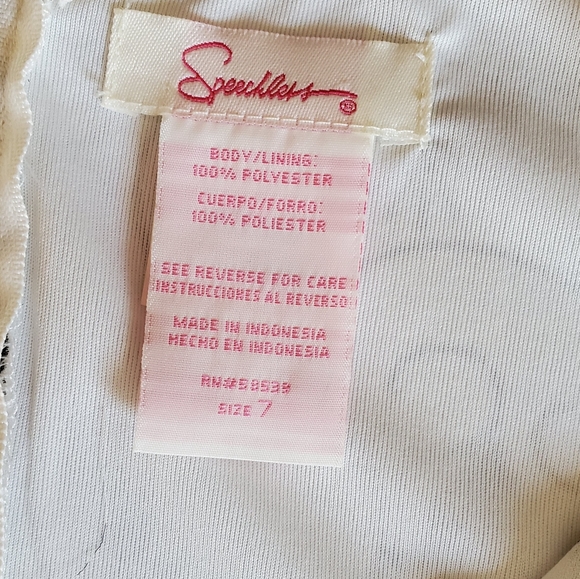 Beautifully flowing chiffon summer dress size 7 - Picture 5 of 5